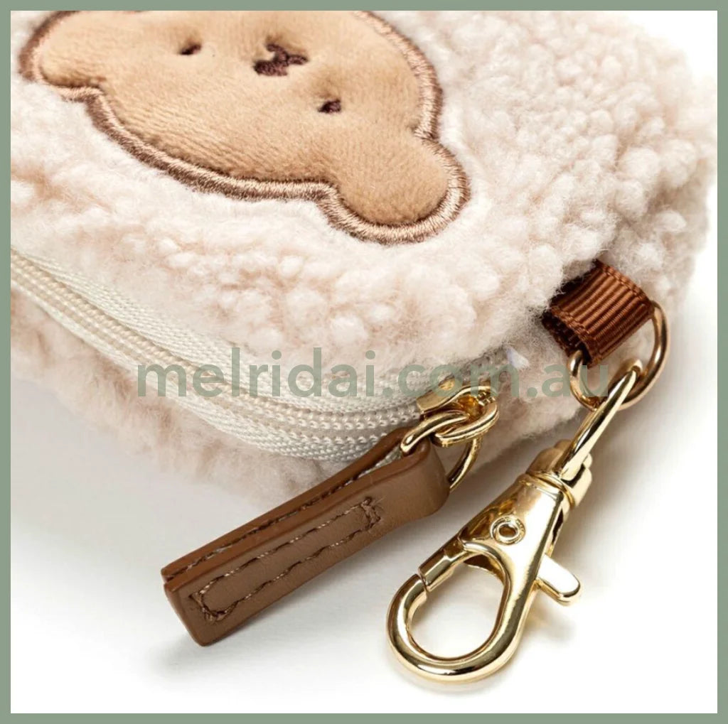 Miffy | Bruna Boa Micro Pouch Keychain Boris H5.5 × W7 D2.5 Cm (Beige)