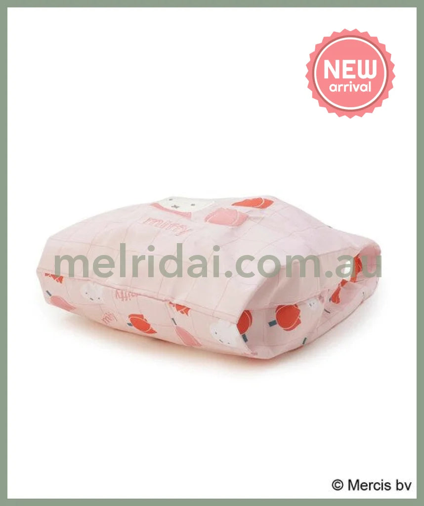 MIFFY | Dick Bruna Miffy Tulip Embroidered Eco Bag 530x300mm (Strawberry&Tulip)