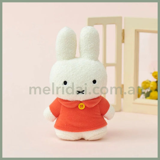 Miffy| Tokotoko Club Plush Doll H17×W10×D6Cm 米菲 站立式毛绒玩偶/公仔（橘色连衣裙）