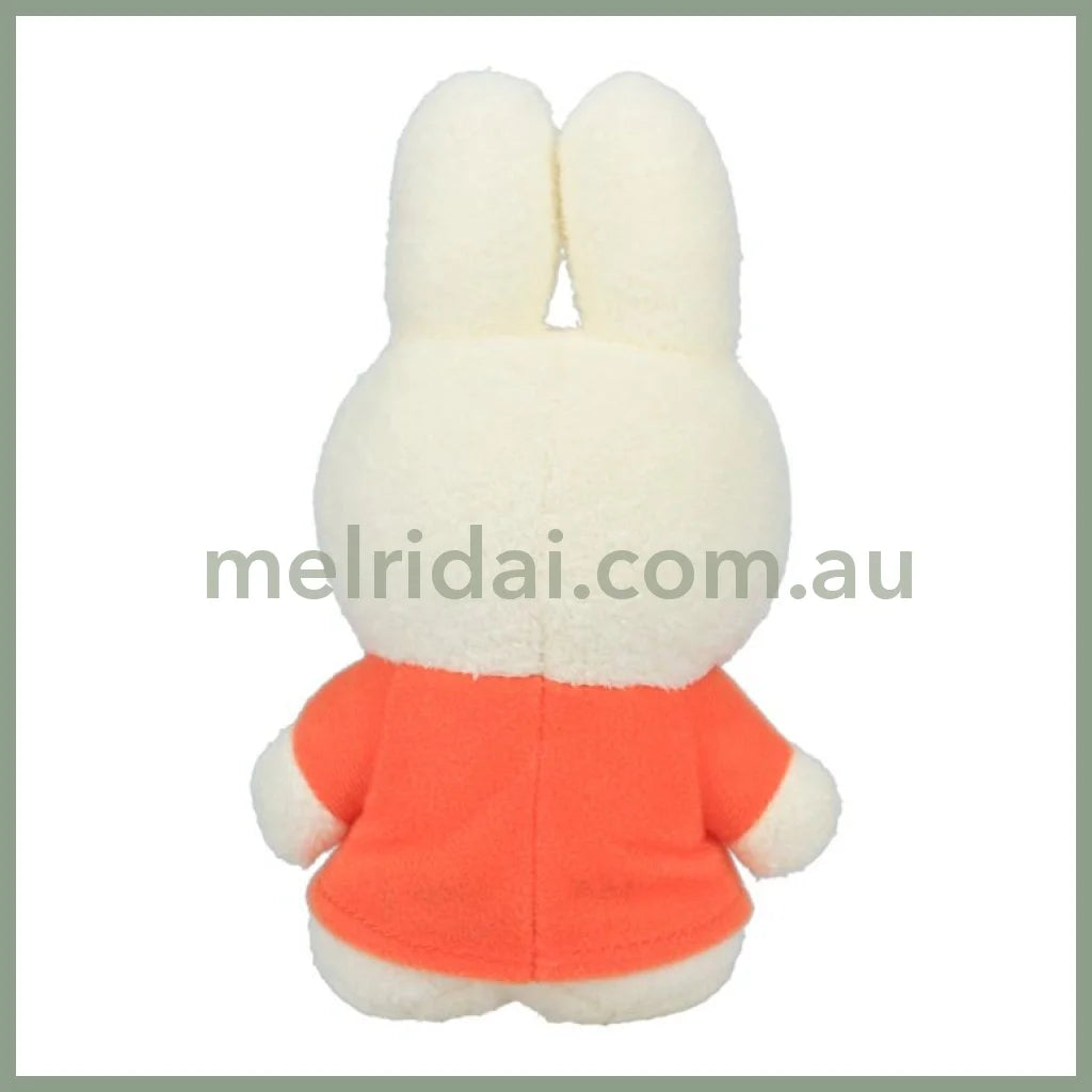 Miffy| Tokotoko Club Plush Doll H17×W10×D6Cm 米菲 站立式毛绒玩偶/公仔(橘色连衣裙)