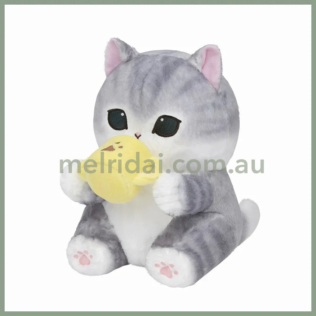 MOFUSAND | Baby Dinosaur Cat Cup Plush Toy Plush Doll 215×190×215mm (Fluffy Poncho Hoodie)