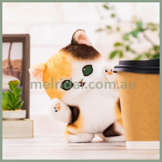 MOFUSAND | Calico Standing Plush Toy Plush Doll 175×120×100mm (Hyokkori! Tachimasu Nyan)