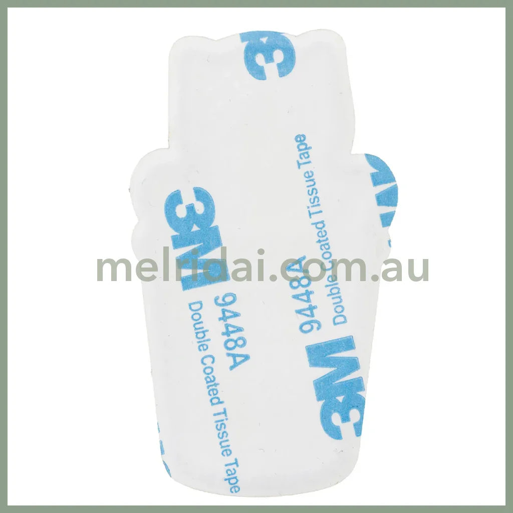 MOFUSAND | Cat Takeout Cup Pink Versatile Iron-On and Sticker Patch 65×35mm (Coffee And Donuts)