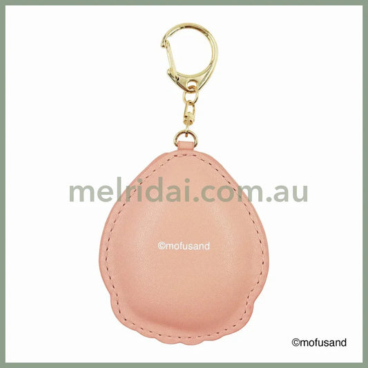 MOFUSAND | Fluffy and Fuzzy Patch Keychain 78×65×10mm (Strawberry Cat Nyan)