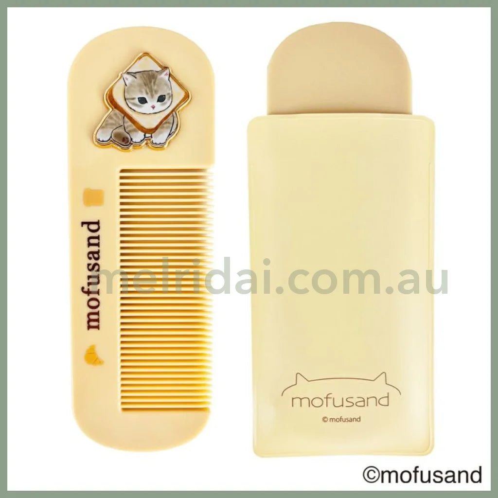 Mofusand | Hair Comb W46 X H135 D5Mm 猫福 刘海梳/小梳子/便携梳套装 Toast 吐司