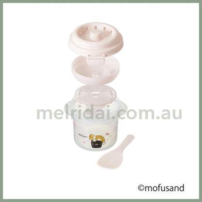 Mofusand | Heating Container 640Ml 猫福 微波炉煮饭器 附赠小饭勺 可用于微波炉煮饭