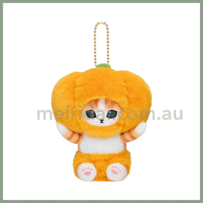 Mofusand | Mascot Holder Keychain Approx.130Cm (Vegetable & Fruits1) 猫福 毛绒挂件/包挂/钥匙链（水果蔬菜系列1） Pumpkin