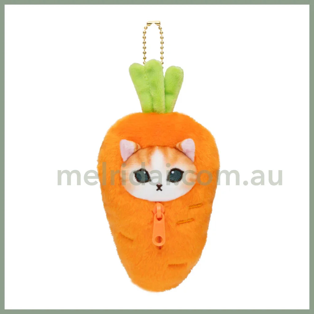 Mofusand | Mascot Holder Keychain Approx.130Cm (Vegetable & Fruits3) 猫福 毛绒挂件/包挂/钥匙链（蔬菜水果系列3） Carrot