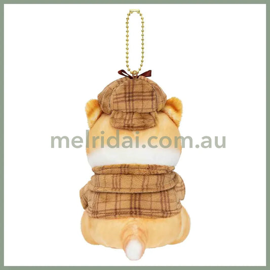 MOFUSAND | Mascot Holder Plush Keychain 155×120×90mm (Mofumofu Journey Cat - Detective)