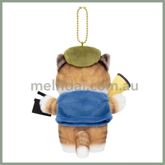 MOFUSAND | Mascot Holder Plush Keychain 155×120×90mm (Mofumofu Journey Cat - Movie Director)