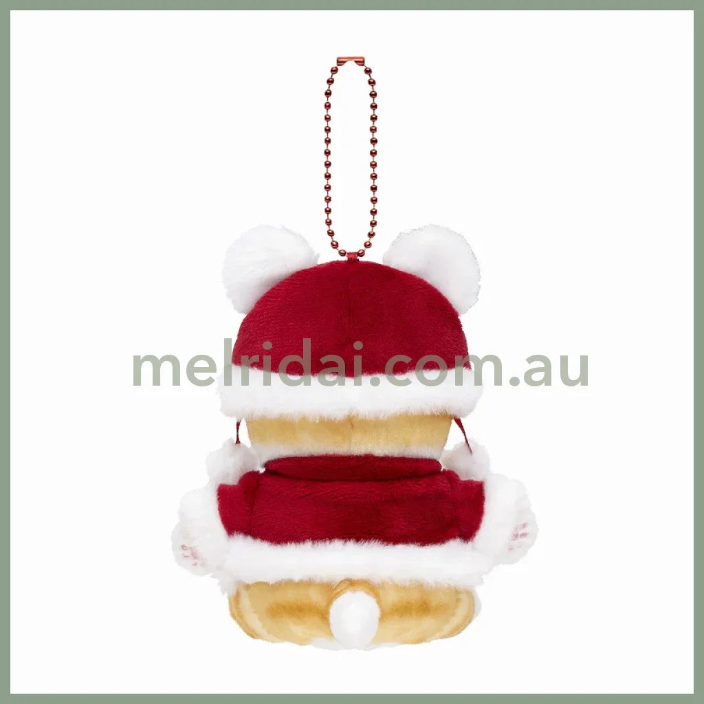 Mofusand | Mascot Holder Plush Keychain Chinese Clothes W100 X H140 D100 Mm (Nyan Red Hat Deep)