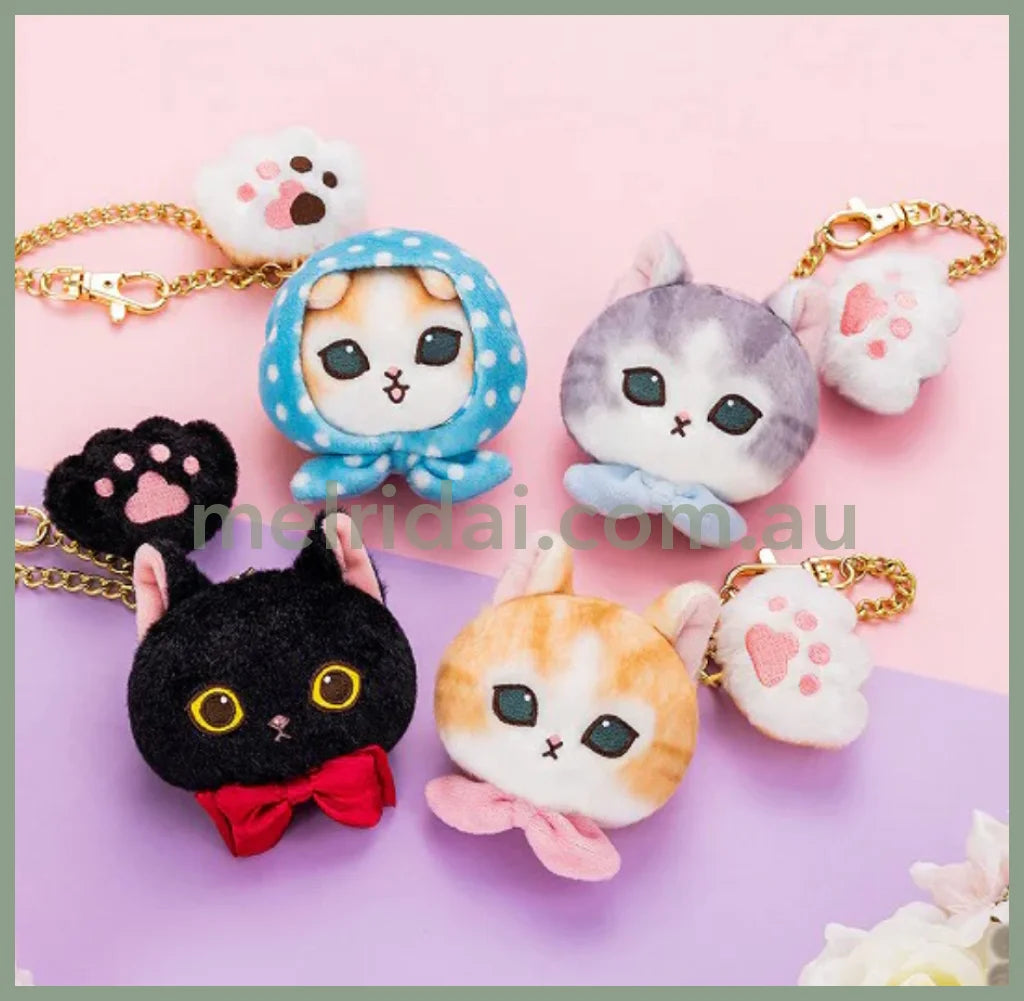 Mofusand | Mascot Paw & Gold Keychain H85×W75×D40Mm (Gray/Grey)