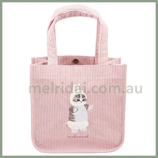 Mofusand | Mini Tote Bag H250×W250×D120Mm (Rabbit) 猫福 迷你托特包 灯芯绒/刺绣（兔子）