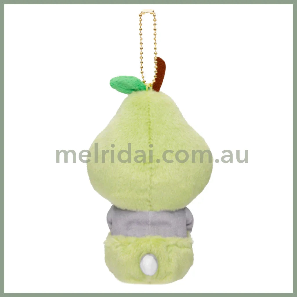 MOFUSAND | Pear Mascot Holder Keychain Bag Charm H170 x W100 x D90mm (Vegetable & Fruits2)