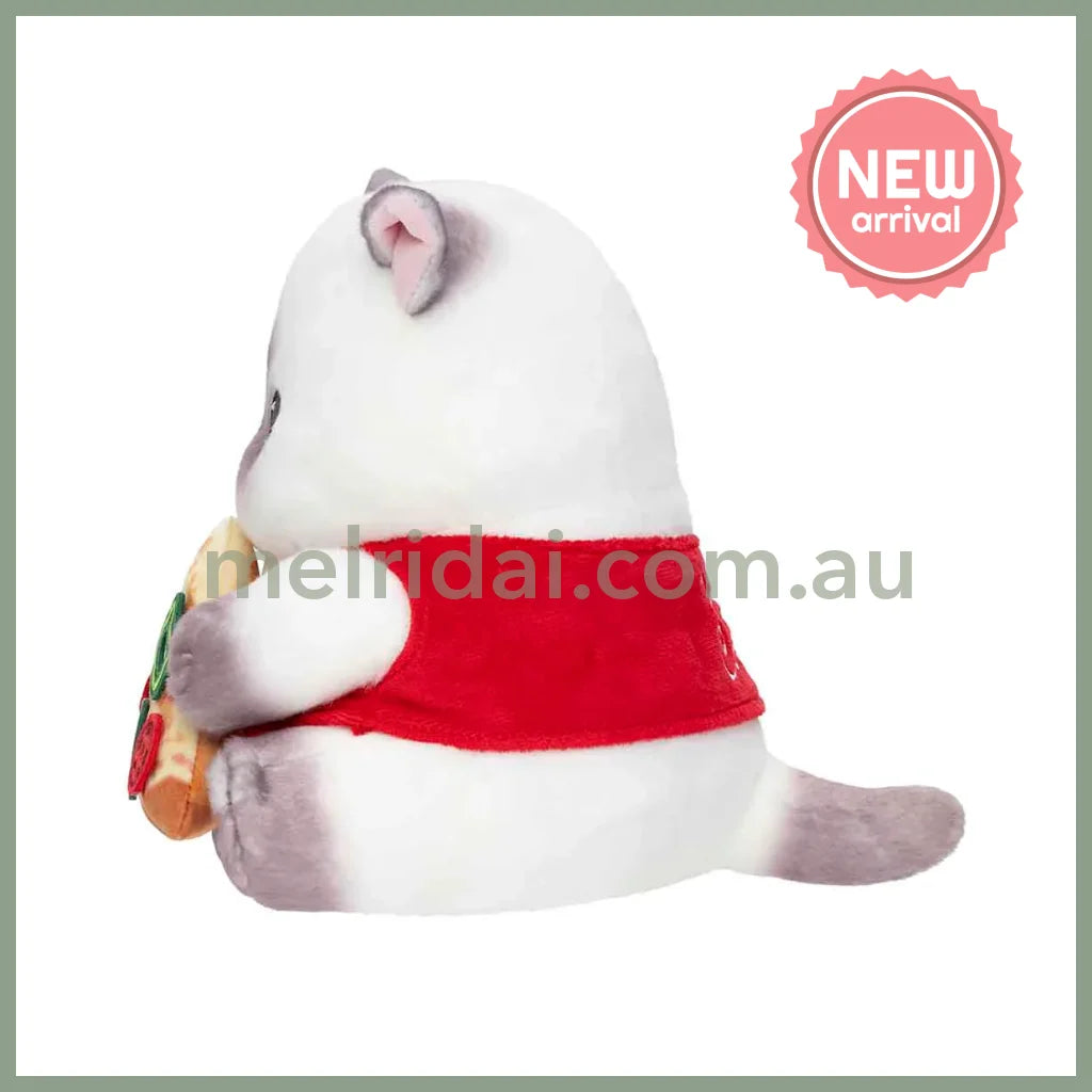 MOFUSAND | Plush Toy 190×160×215mm (Mofumofu Journey Cat -Chubby Pizza)