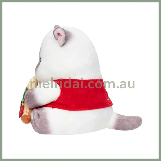 MOFUSAND | Plush Toy 190×160×215mm (Mofumofu Journey Cat -Chubby Pizza)