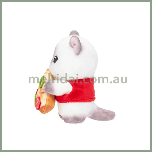 MOFUSAND | Plush Toy Desktop Hanging 190×160×215mm (Mofumofu Journey Cat -Chubby Pizza)