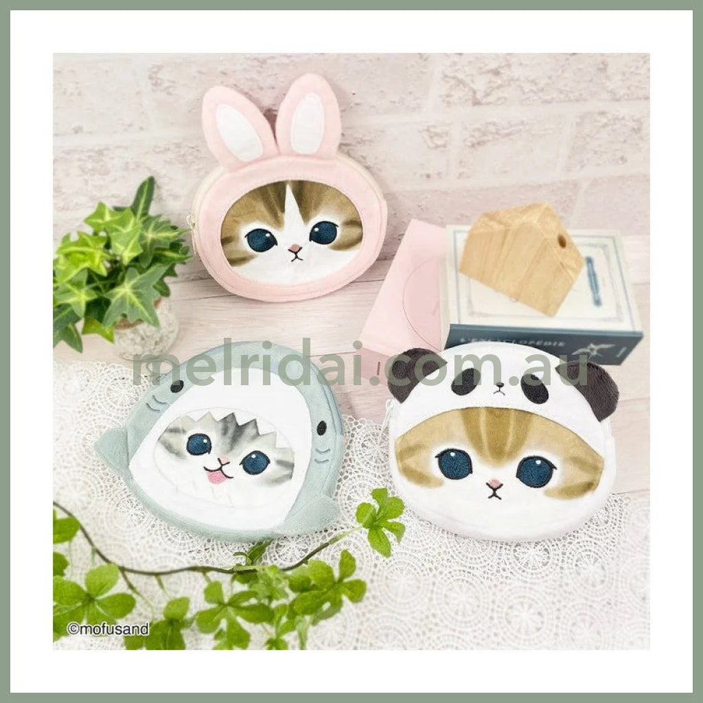 MOFUSAND | Rabbit Tissue Pouch with Zipper Nyan W140 x H160 x D10 mm