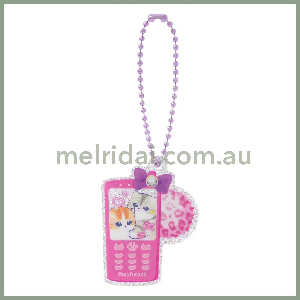 MOFUSAND | Secret Trading Glitter Acrylic Mini Keychain Blind Box 47×41mm (Gyaru Girl Nyan Cat)