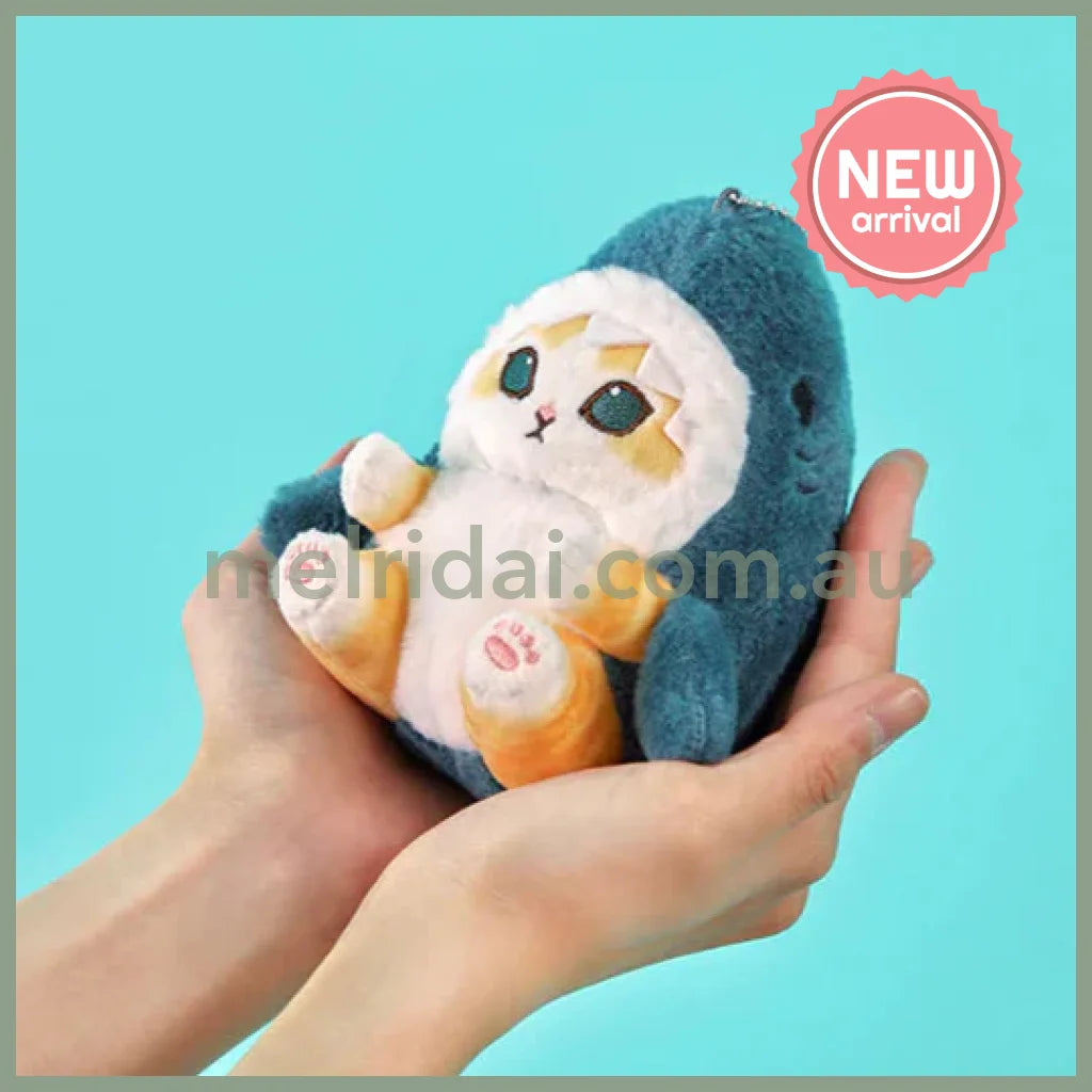 MOFUSAND | Shark Cat Mascot Holder Keychain Bag Charm 130mm x 110mm x 130mm
