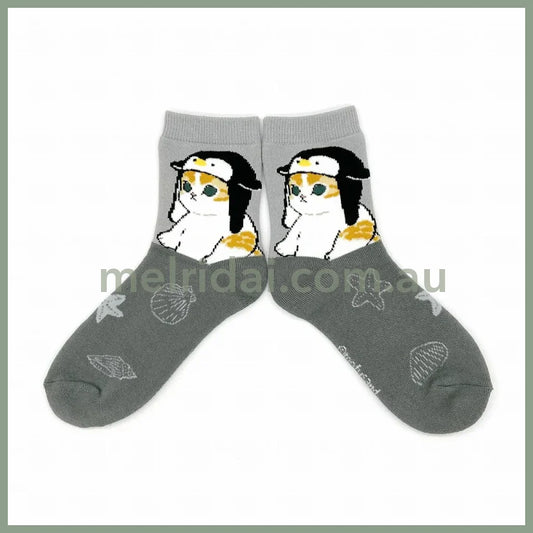 Mofusand | Socks 23~25Cm (Penguin Nyan)