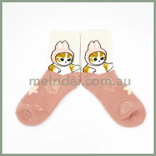 Mofusand | Socks 23~25Cm (Rabbit Nyan)