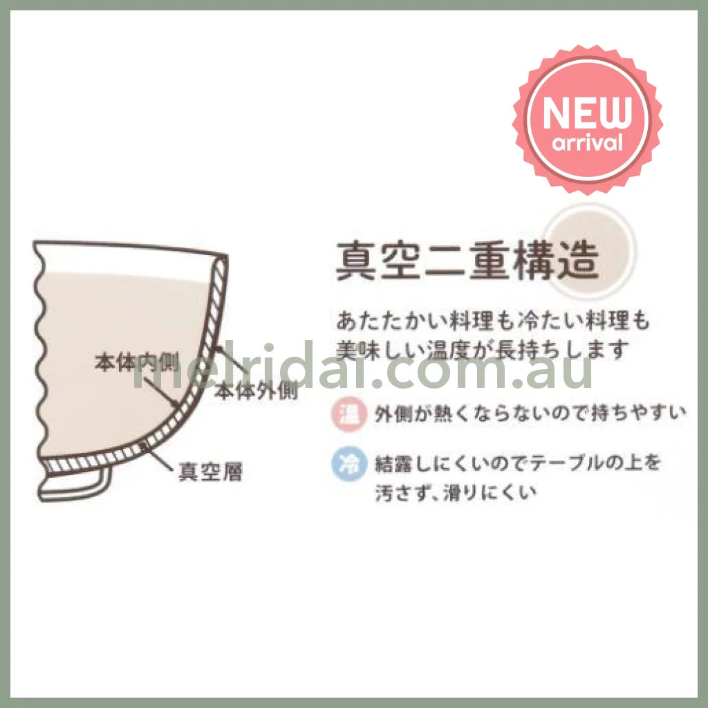 Mofusand | Stainless Vacuum Double Bowl 450ml (Cat Shark Nyan)