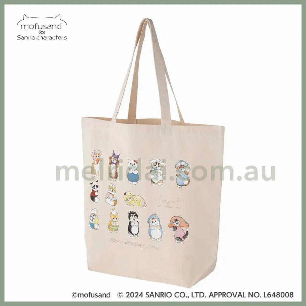 Mofusand X Sanrio | Tote Bag H400×W450×D140Mm 猫福 三丽鸥合作款 托特包/单肩包