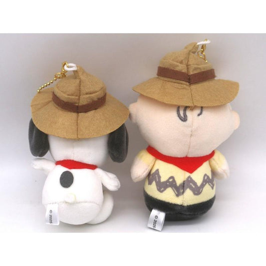 PEANUTS | Snoopy & Charlie Plush Keychain Mascot Holder Set H180×W130×D70mm & H180×W130×D70mm