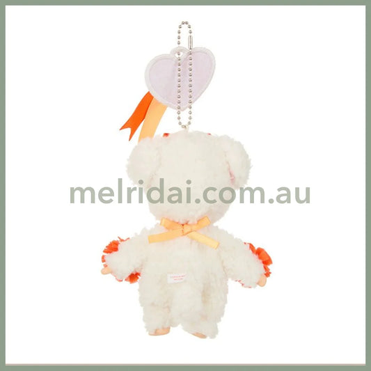 Monchhichi | Chamu Mascot Holder Plush Keychain Bag Charm H14×W8.5×D5.5cm (Happy Color)