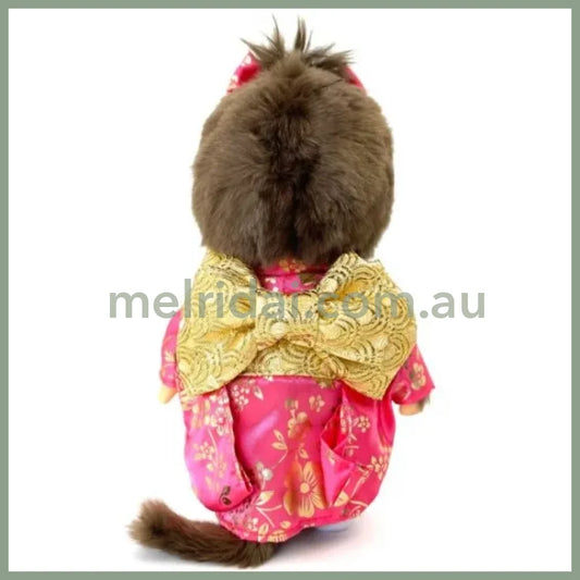 Monchhichi | Furisode Plush Toy Plush Doll H22×W15×D6cm (Girl)