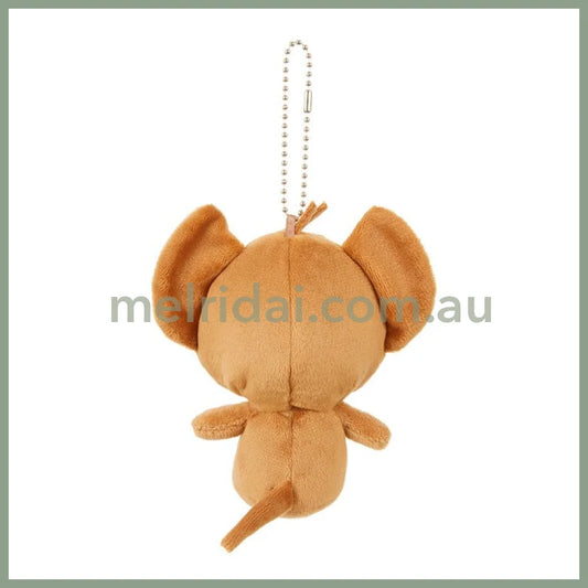 Monchhichi | Mascot Holder Plush Keychain Bag Charm SS H11×W8×D6cm (Tom & Jerry - Jerry)