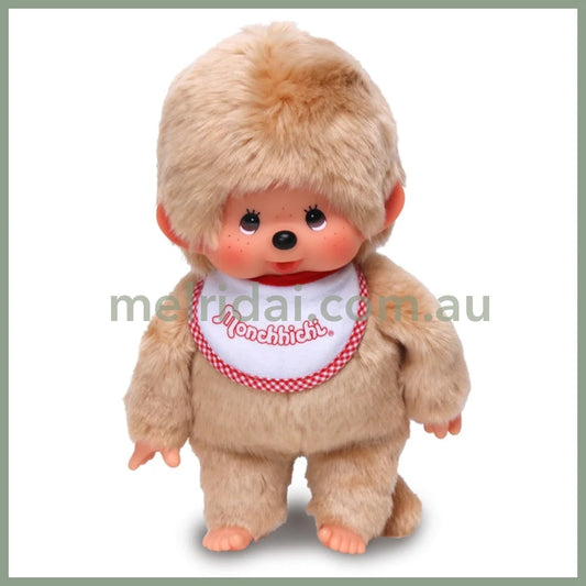 Monchhichi | Premium Stand Plush Toy Plush Doll M H26×W16×D10cm (Beige Boy)