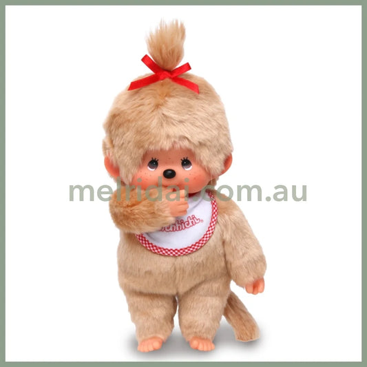 Monchhichi | Premium Stand Plush Toy Plush Doll M H26×W16×D10cm (Beige Girl)
