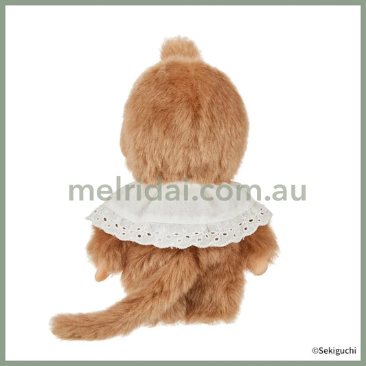 Monchhichi | Sweet Brown Chimtan S Girl Plush Toy Plush Doll H24×W12×D8.5cm
