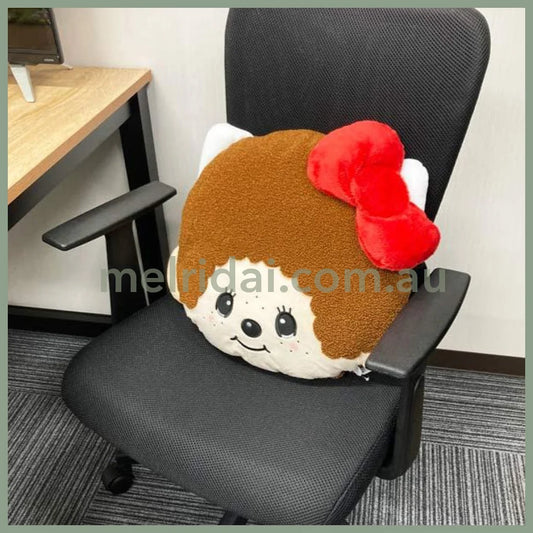 Monchhichi x Hello Kitty | Plush Cushion Face H375×W400×D130mm