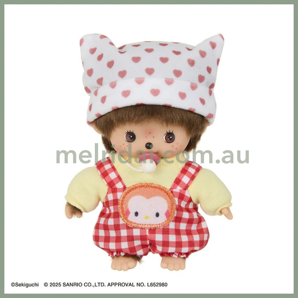 Monchhichi x Hello Kitty| Sekiguchi Bebichhichi Plush Toy Doll 15×10×7cm (20th Annoversary)
