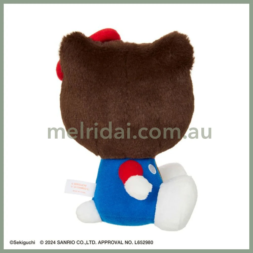 Monchhichi × Sanrio | Plush Toy H18×W13×D11Cm (Hello Kitty)