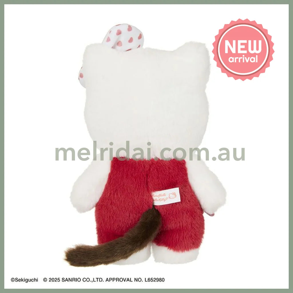 Monchhichi x Hello Kitty | Sekiguchi Plush Doll Toy H20×W12×D10cm (Special Collab 2nd Edition/Limited Edition)