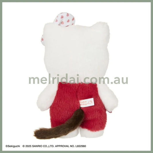Monchhichi x Hello Kitty | Sekiguchi Plush Doll Toy H20×W12×D10cm (Special Collab 2nd Edition/Limited Edition)