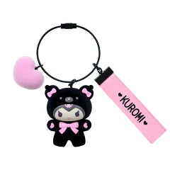 SANRIO | Kuromi Keychain 45×35×50mcm (Black Animals)