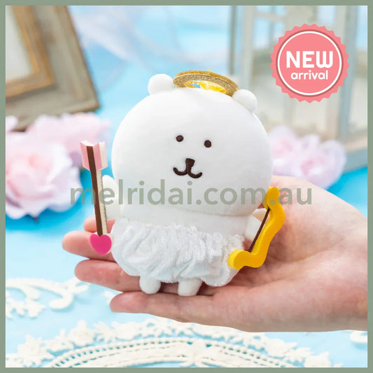 Nagano Characters | Fuwapata Angel Mascot Bag Charm Keychain 110×110×50mm (Bear)