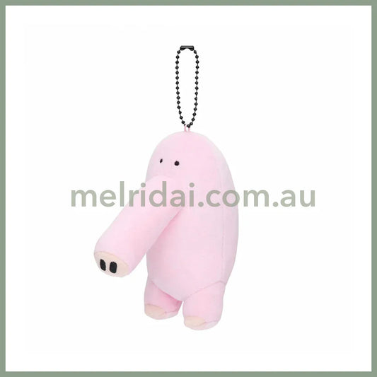 Nagano Friends | Mascot Holder Plush Keychain H130 X W60 D115Mm (Pig Foot / Ni!!)
