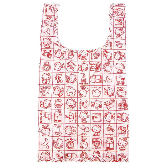 SANRIO | Hello Kitty Standing Plush Eco Bag & Bag Charm 80x110x150mm (Classic Retro)