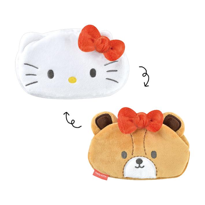 SANRIO | Hello Kitty & Tiny Chum Double Sided Reversible Makeup Pouch Pen/Pencil Case W150×H140×D45mm