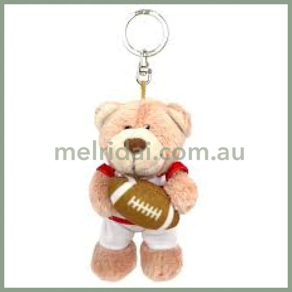 Nici 10Cm Bear With Rugby Keychain