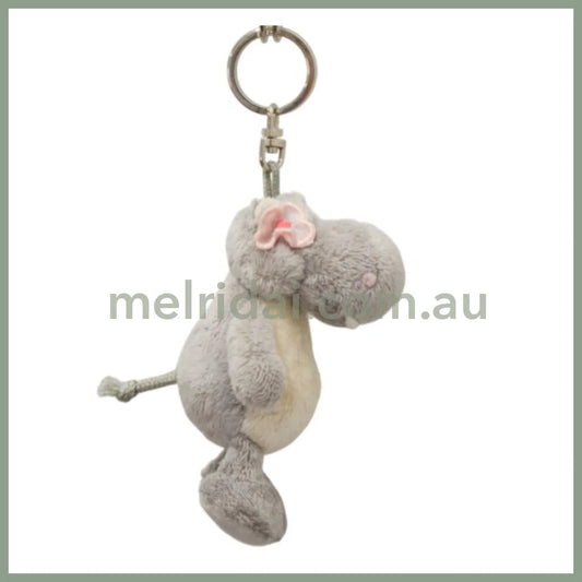NICI Hippo 10cm Bean Bag Keyring Keyholder
