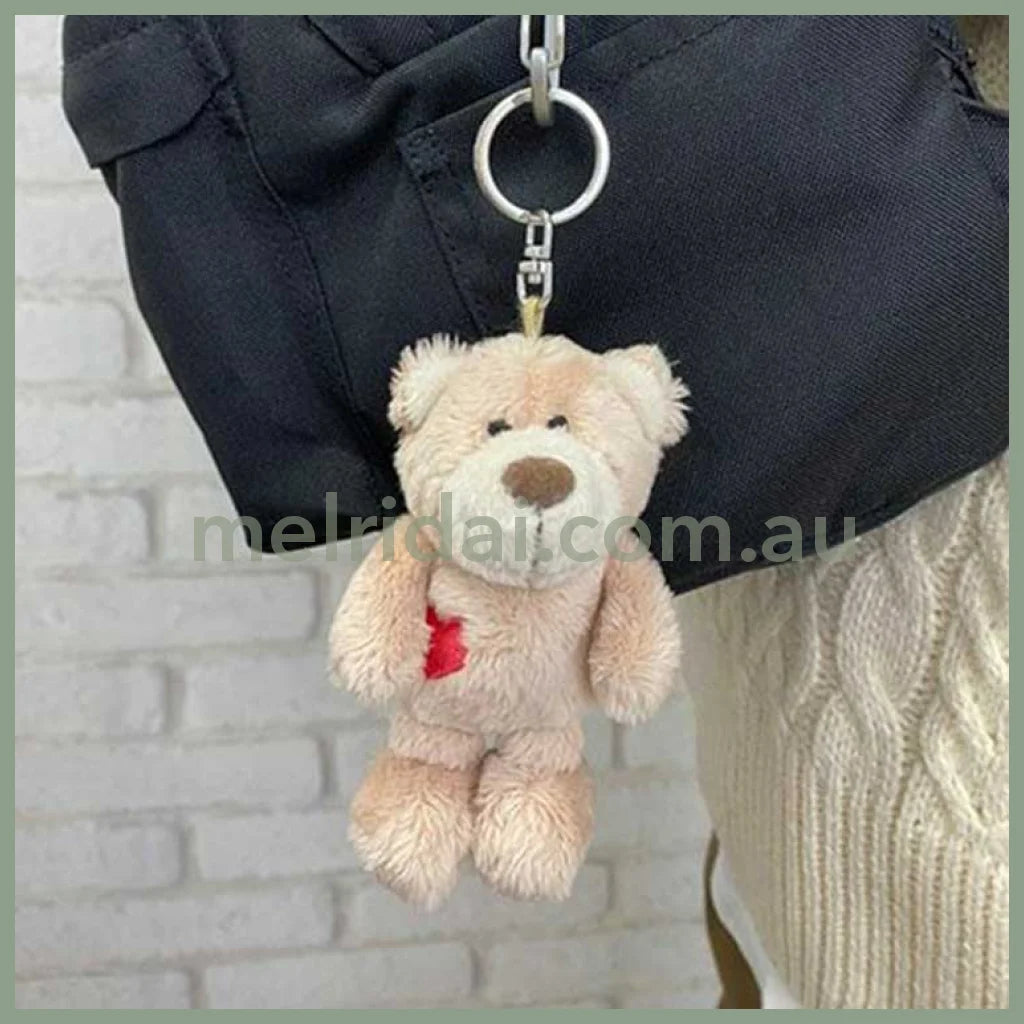 NICI Love Bear 10cm Bean Bag Keyring Keyholder BN