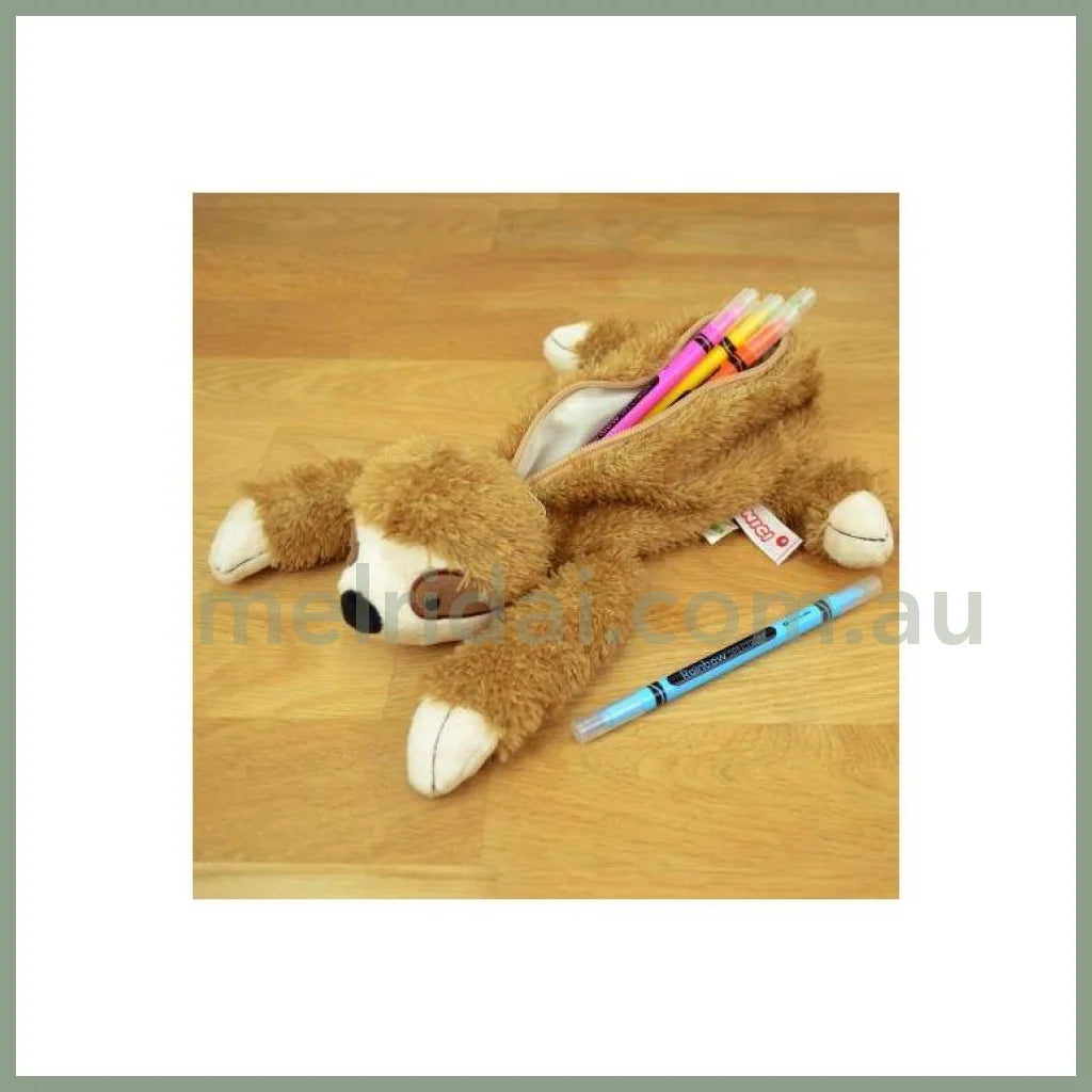 Nici | Sloth Figurine Pouch Pencil Case 20×26×8Cm 礼祺 毛绒笔袋/收纳/铅笔盒 树懒