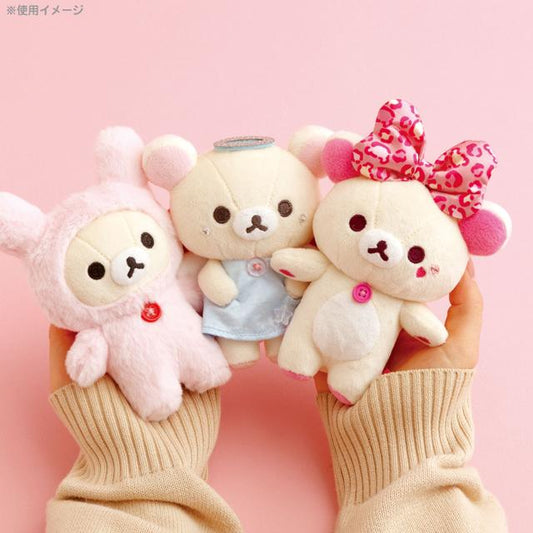 【Limit 1】SAN-X | Rilakkuma Angel Bag Charm Plush Keychain Mascot Holder 150×90×60mm (Lots of Korilakkuma)